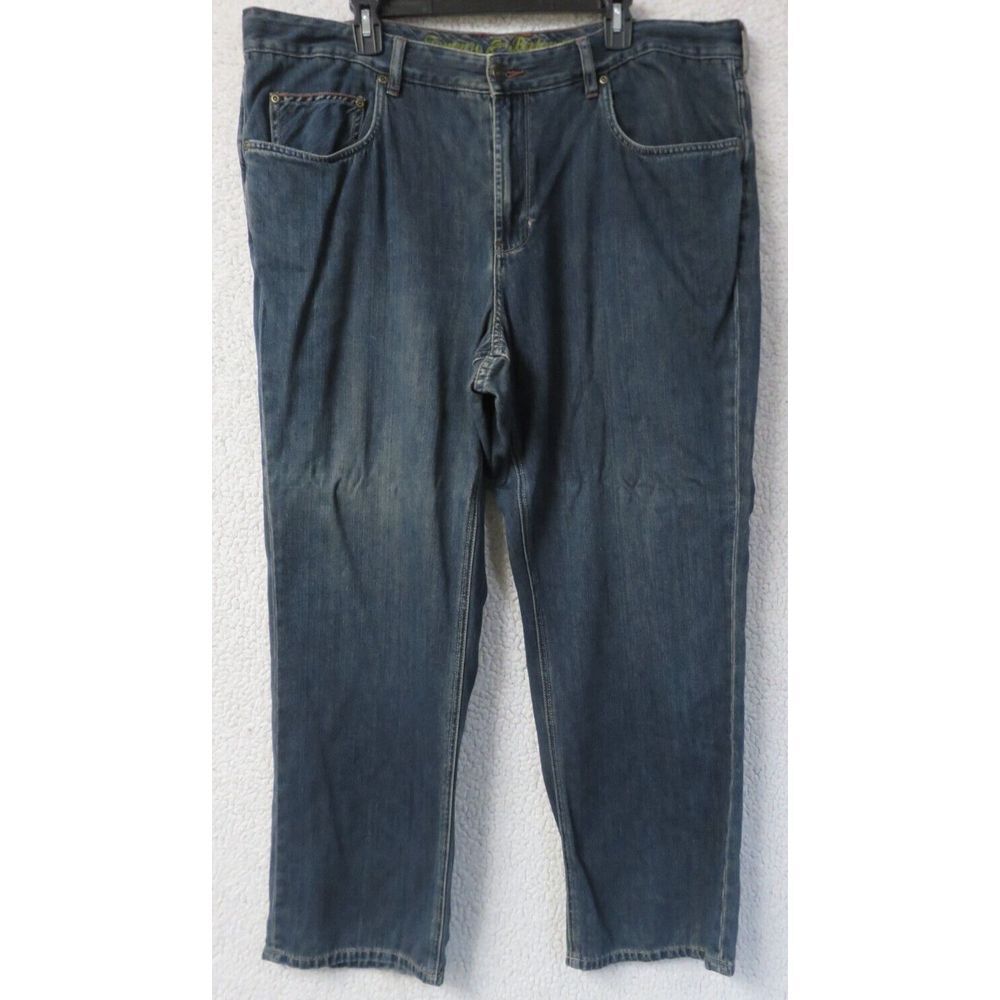 Mens Tommy Bahama Jeans Size 42x30 Cotton Tencel Lyocell Blue Pants Classic 1517